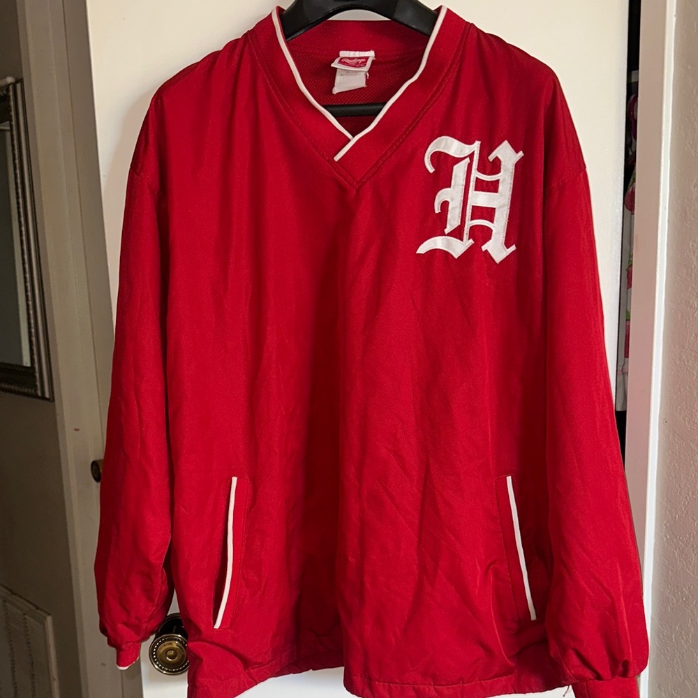 Rawlings Red Pullover with White Trim